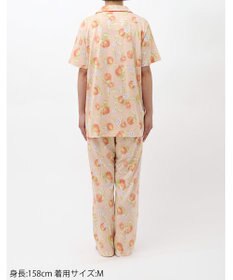 Wing パジャマ 5分袖 半袖 長ズボン 綿混(本体) 天竺素材 レディース EP8077 ウイング／ワコール