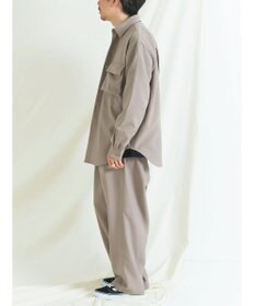 CRAFT STANDARD BOUTIQUE ポリエステルツイルポケッタブルシャツ