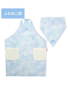 Mother garden マザーガーデン バッククロスエプロン 三角巾付き 100～120cm 《ふわねこ柄》
