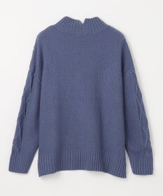 ANY 【6色展開】ソフトアクリルハイネックケーブルニット