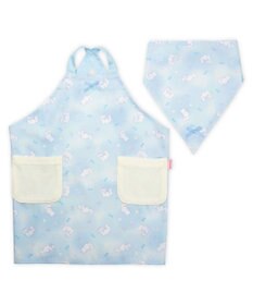 Mother garden マザーガーデン バッククロスエプロン 三角巾付き 100～120cm 《ふわねこ柄》