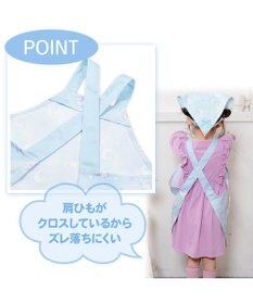 Mother garden マザーガーデン バッククロスエプロン 三角巾付き 100～120cm 《ふわねこ柄》