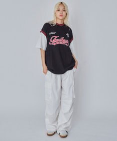 WEGO 【ユニセックス着用ITEM/MLサイズ展開】フェイクタンクグラフィックT（SS）