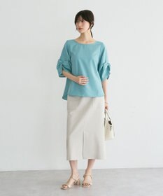 YECCA VECCA ハシゴレースタックスリーブブラウス