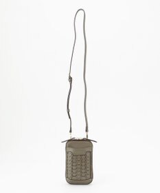 LA BAGAGERIE 【veganview】v piece mesh smartphone shoulder bag