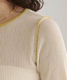 WEGO 【ANGIE VINTAGE】配色デザインリブニット