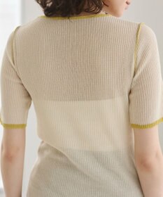 WEGO 【ANGIE VINTAGE】配色デザインリブニット
