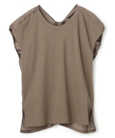 BEIGE， ZEOLITE / バックツイスト コンビトップス