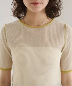 WEGO 【ANGIE VINTAGE】配色デザインリブニット
