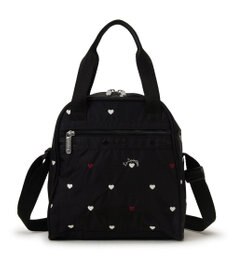 LeSportsac N/S MINI SATCHEL/レッド/ホワイトハートEMB
