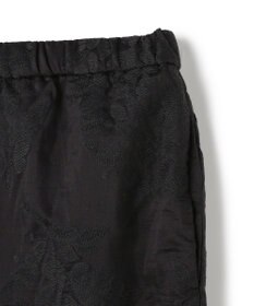 UNFILO L 【ウエストゴム】ボタニカル エンブロイダリー パンツ