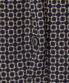 23区 【洗える】スクエアチェーンプリント ブラウス