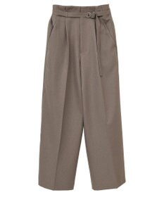 YECCA VECCA 【UVカット/接触冷感/洗える】ベルト付きイージーケアワイドパンツ