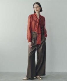 YECCA VECCA 【UVカット/接触冷感/洗える】ベルト付きイージーケアワイドパンツ