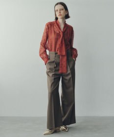 YECCA VECCA 【UVカット/接触冷感/洗える】ベルト付きイージーケアワイドパンツ