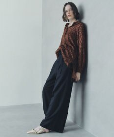 YECCA VECCA 【UVカット/接触冷感/洗える】ベルト付きイージーケアワイドパンツ