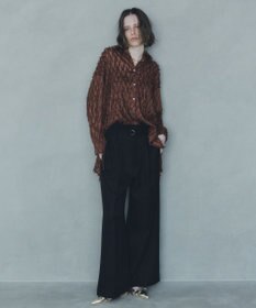 YECCA VECCA 【UVカット/接触冷感/洗える】ベルト付きイージーケアワイドパンツ