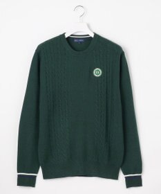 23区GOLF 【MEN】ウールブレンド カラーニット ラウンドから普段のお出かけや、お散歩まで◎