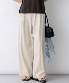 23区 【先行予約】ナチュラルスラブストレッチ ワイドパンツ