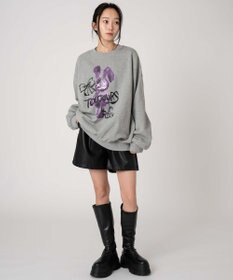 WEGO 【裏起毛/ユニセックス着用ITEM/SMLサイズ展開】アソートグラフィックプルオーバー（4）