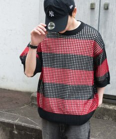 WEGO 【３点SET】アンサンブルメッシュニットプルオーバー（SS）