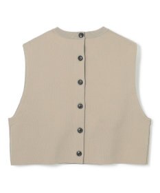 UNFILO L フォルムニット クロップドベスト