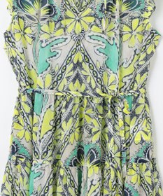 GRACE CONTINENTAL シフォンプリントティアードワンピース