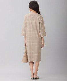 自由区 L 【洗える】ウィンドウペーンチェック ワンピース