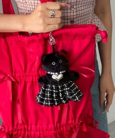 WEGO ゴージャスキャットぬいぐるみキーホルダー