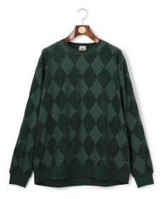 J.PRESS MEN 【KING SIZE】アーガイルワントーンリンクス ロングスリーブ Tシャツ