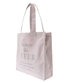 Maison de FLEUR ブランドロゴ刺繍スクエアトートバッグ