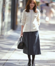 J.PRESS LADIES 【WEB限定・洗える】NEW GU フレアー ロング スカート