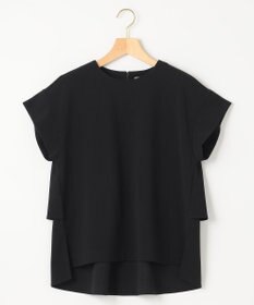 組曲 S 【吸湿・冷感・UVケア】ジョーゼットジャージーバックフリル Tブラウス