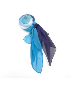 Marca ＜洗えるシルク＞【Marcaオリジナル】オンブレーロング ウォッシャブル シルクローン ロングスカーフ