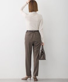 23区 L 【洗える】フランネル2WAY テーパード パンツ