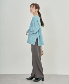 Green Parks ベロアモールリラックスサイズニットプルオーバー