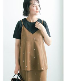 Te chichi 小花柄刺繍キャミチュニック