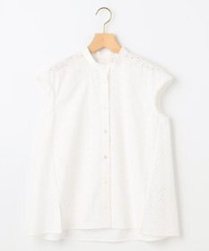 組曲 L エンブロイダリーレースノースリーブ ブラウス