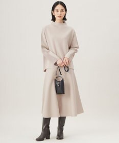 自由区 【セットアップ対応・洗える】ウールミラノニット スカート