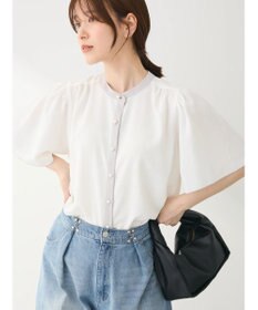 Green Parks ・ＥＬＥＮＣＡＲＥ　ＤＵＥ　バイカラーブラウス