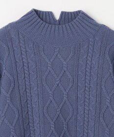 ANY 【6色展開】ソフトアクリルハイネックケーブルニット