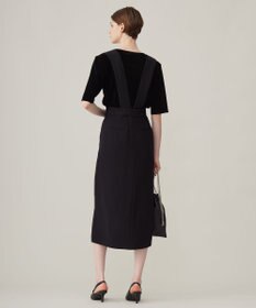 ICB L 【洗える】フロッキーベロア 5分袖プルオーバー