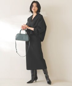 UNFILO BEAUTY FORM JERSEY キーネックプルオーバー