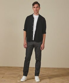 GOTAIRIKU 【綿100％】カバーネック ドレスTシャツ_ロング