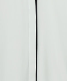 ICB 【新色追加・接触冷感・UVケア・速乾・洗える】BackSatinAmunzen 5分袖バンドカラーブラウス