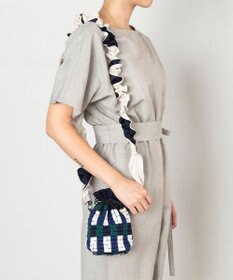 TRICOTE 【調節可能】ニットギャザーショルダーベルト