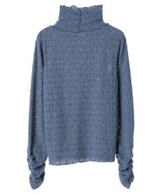 earth music&ecology 起毛レースハイネックインナー