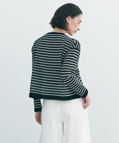 UNFILO シアーフォルムニット ボーダー