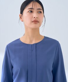 YECCA VECCA ジョーゼットプリーツワンピース