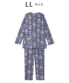 WACOAL パジャマ 長袖 長ズボン 綿100%(本体) ミントン レディース NDX541 /ワコール